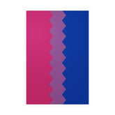 Bisexual Flag Wavey Decal: Sharp Pride Sticker